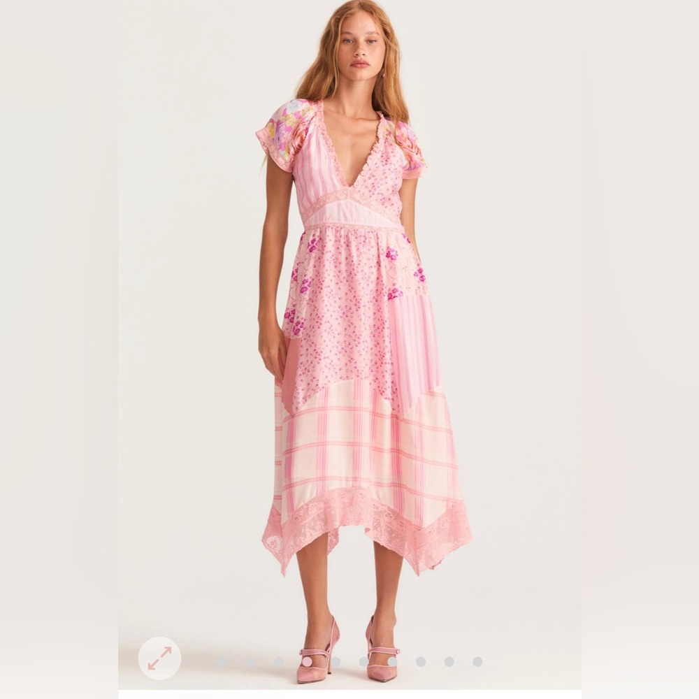 Brand new Loveshackfancy silk dress